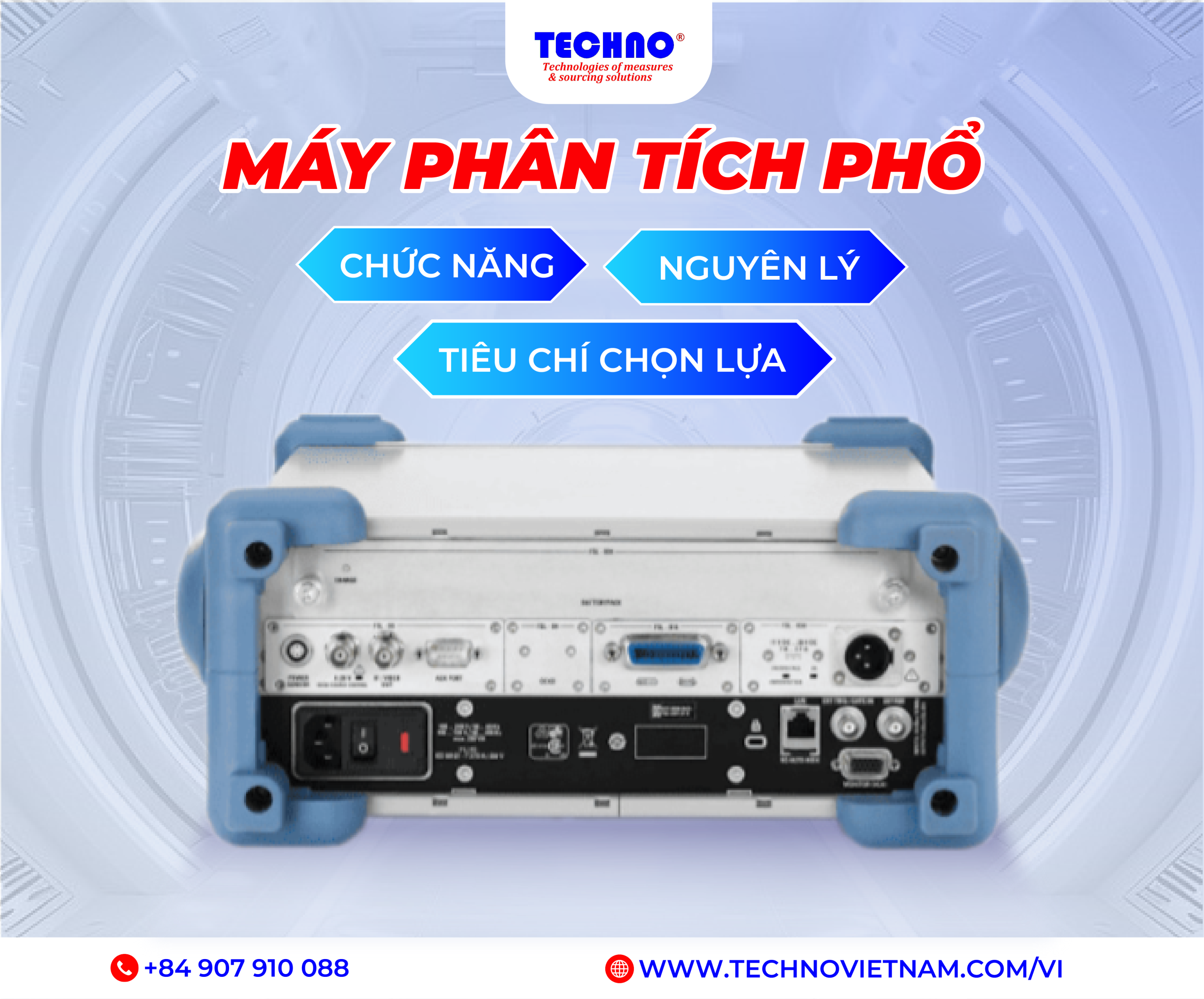 Máy phân tích phổ: Chức năng, Nguyên lý, Tiêu chí chọn lựa