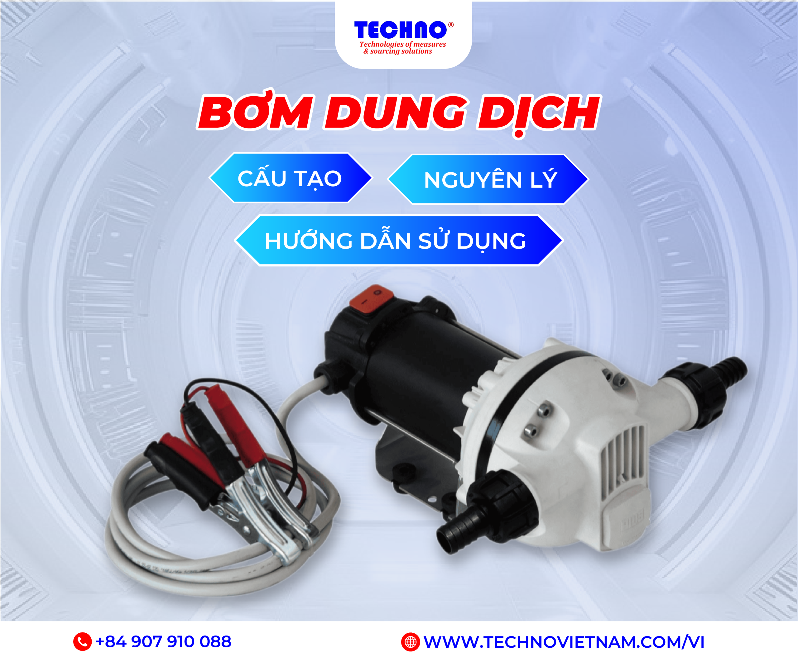 Bơm dung dịch: Cấu tạo, Nguyên lý, Hướng dẫn sử dụng
