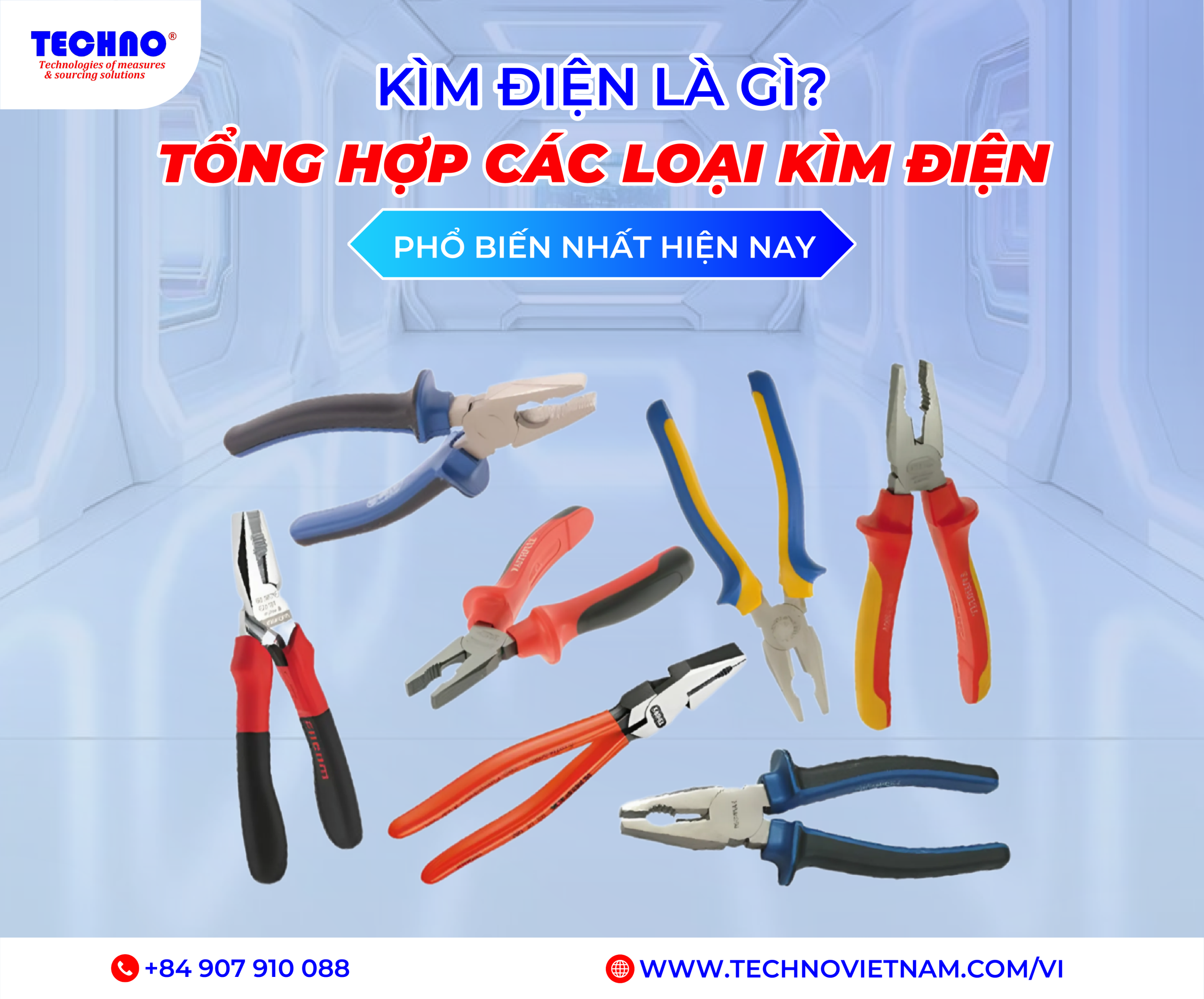 Kìm điện là gì? Tổng hợp các loại kìm điện phổ biến nhất hiện nay