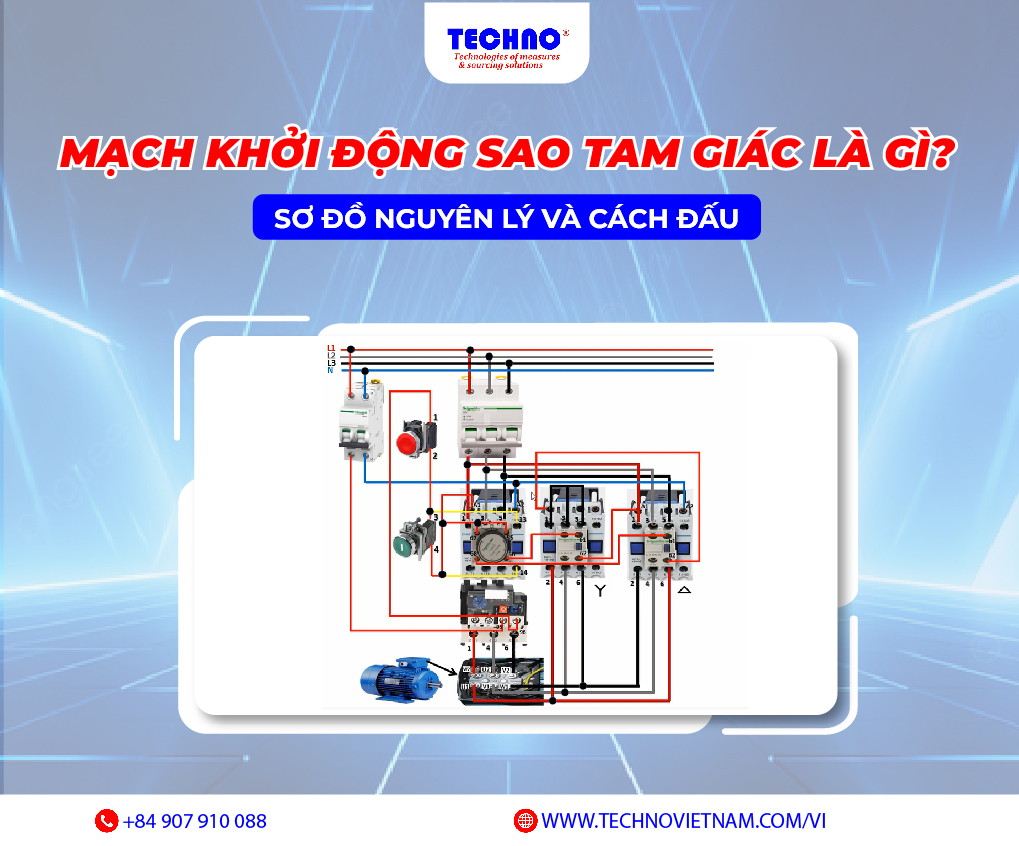 Mạch khởi động sao tam giác là gì? Sơ đồ nguyên lý và cách đấu