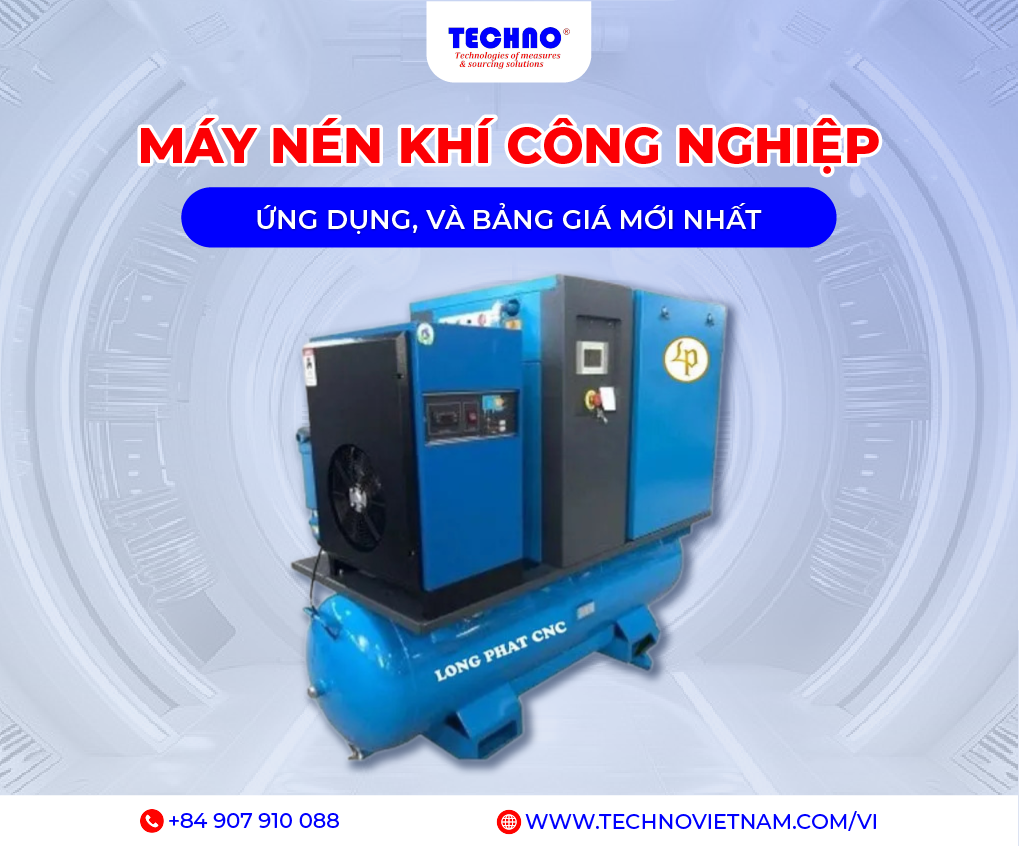 Máy nén khí công nghiệp: Ứng dụng, và bảng giá mới nhất