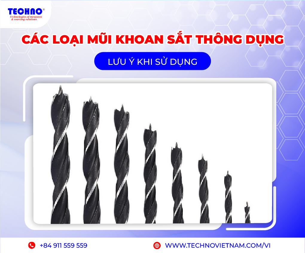 Các loại mũi khoan sắt thông dụng & Lưu ý khi sử dụng