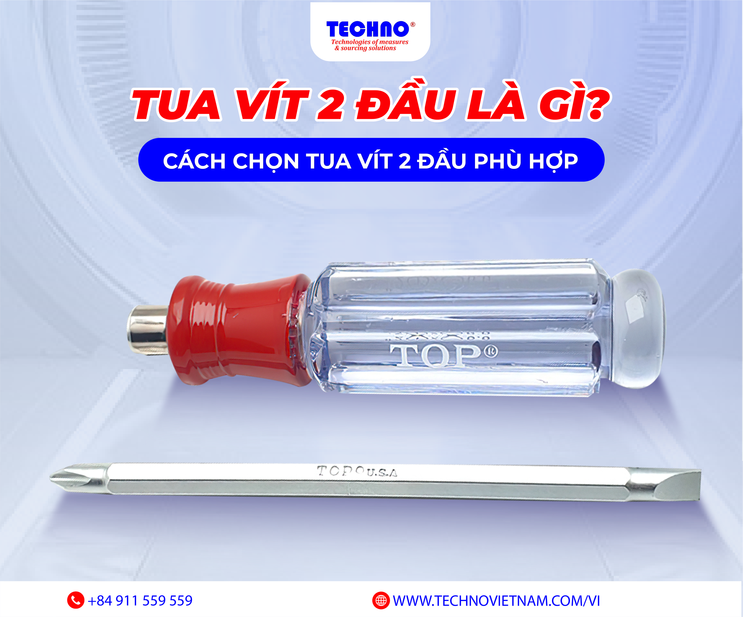 Tua vít 2 đầu là gì? Cách chọn tua vít 2 đầu phù hợp