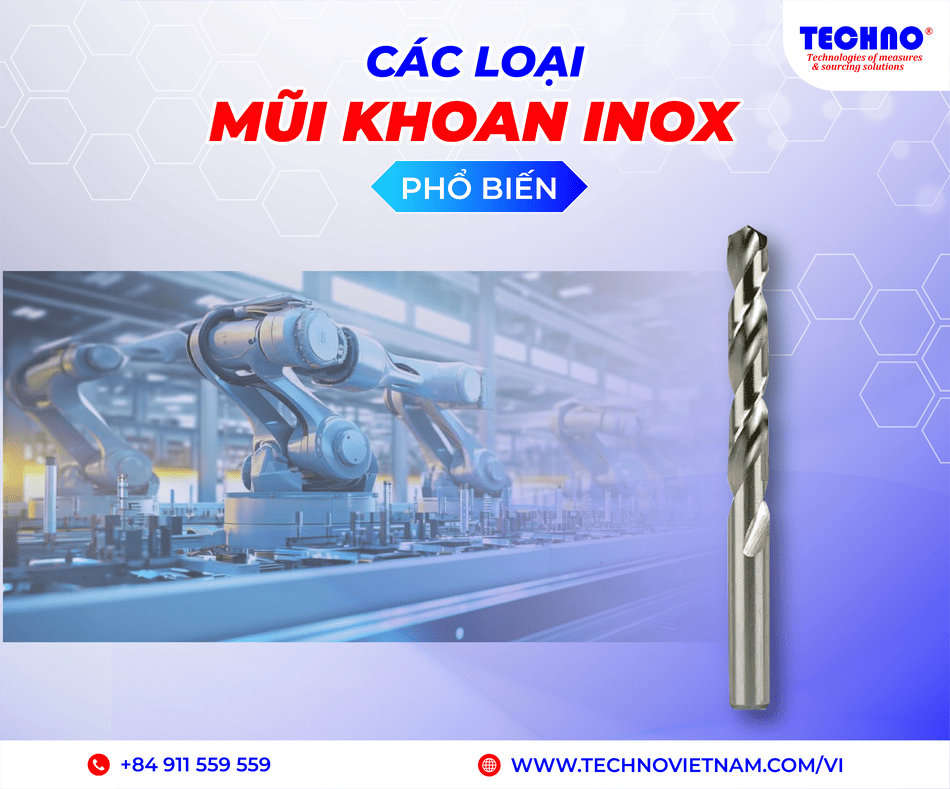 Các loại mũi khoan inox phổ biến