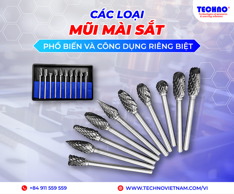 Các loại mũi mài sắt phổ biến và công dụng riêng biệt
