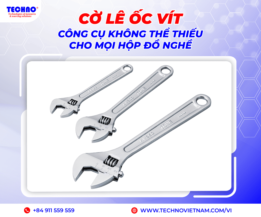 Cờ lê ốc vít: Công cụ không thể thiếu cho mọi hộp đồ nghề