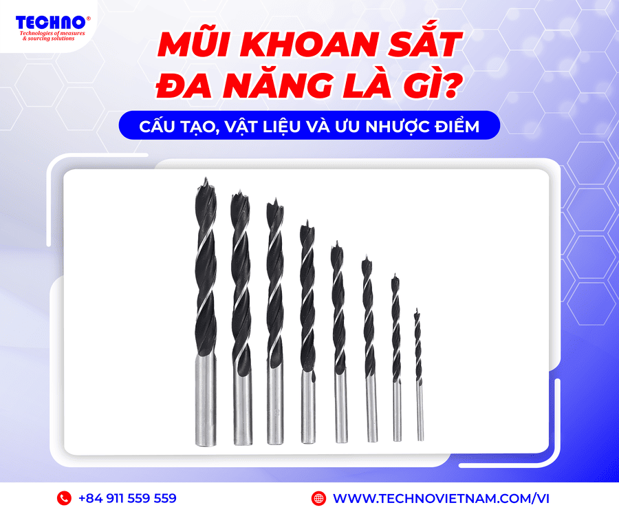 Mũi khoan sắt đa năng là gì? Cấu tạo, vật liệu và ưu nhược điểm