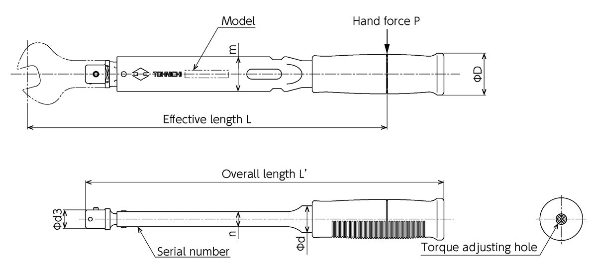 Cờ lê lực đặt trước Tohnichi BCSP