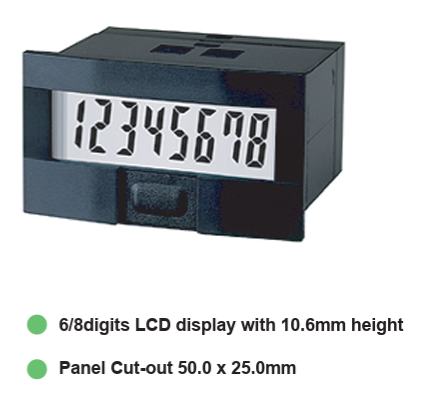 Bộ đếm tổng điện tử tự cấp nguồn Line Seiki GC2 Series