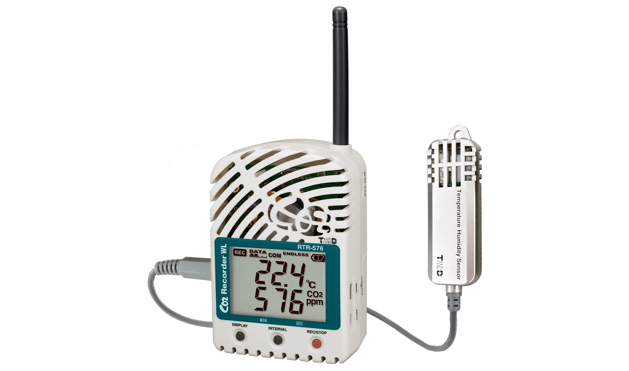 Máy đo khí CO2 nhiệt độ độ ẩm Tandd RTR-576-S