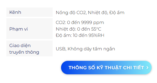Thiết bị tự ghi nồng độ CO2 nhiệt độ và độ ẩm TandD RTR-576