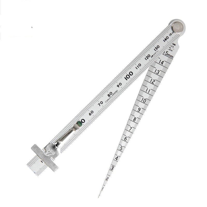 Thước đo khe hở dạng côn tích hợp thước thẳng Shinwa 62612