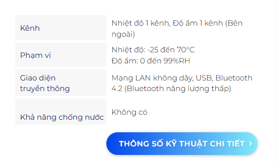 Nhiệt ẩm kế tự ghi TandD TR72A2-S