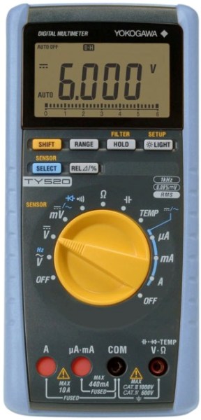 Máy đồng hồ vạn năng kỹ thuật số cầm tay Yokogawa TY500 Series (TY520 / TY530)