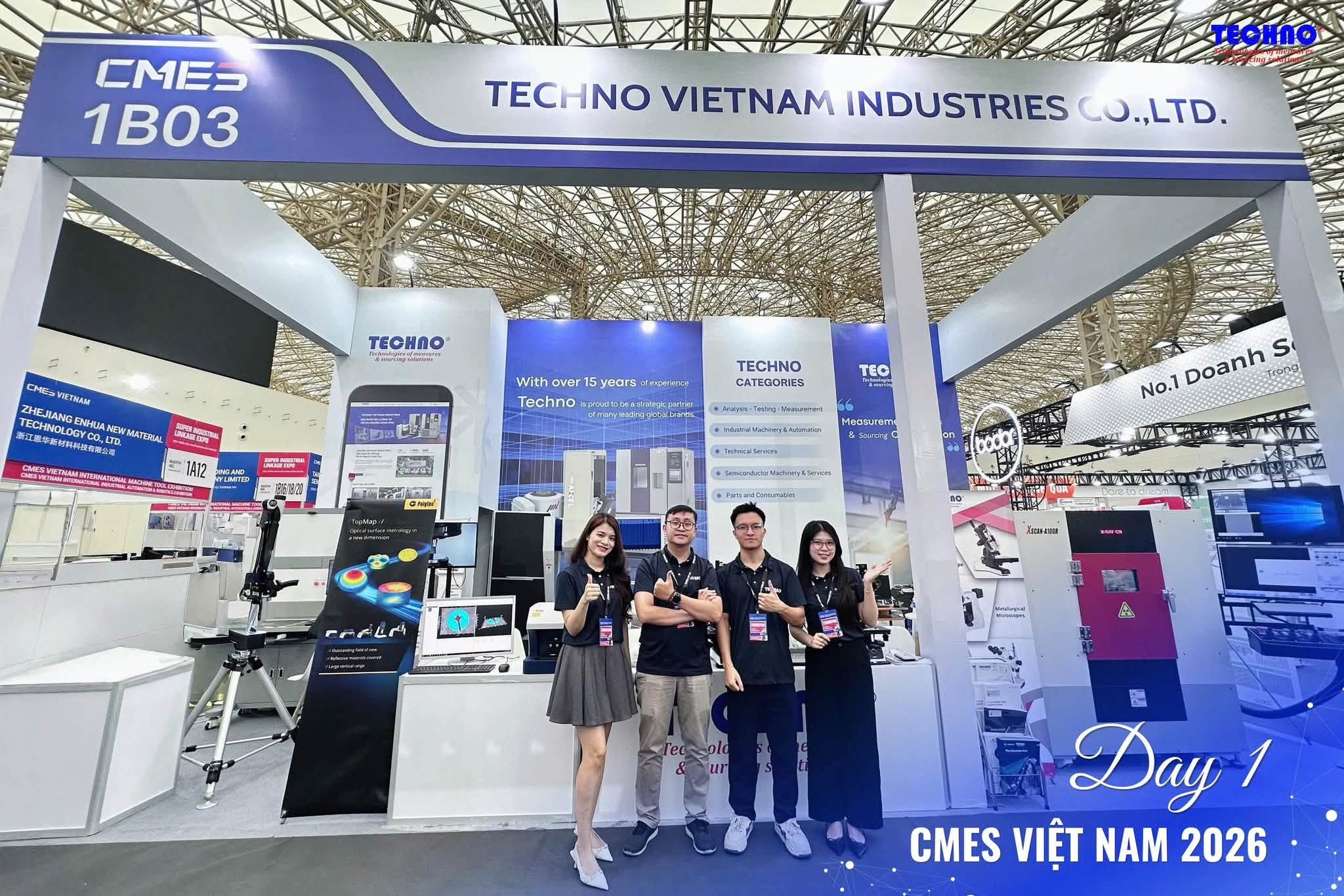 Techno tham dự Triển lãm Quốc tế Máy công cụ CMES 2026