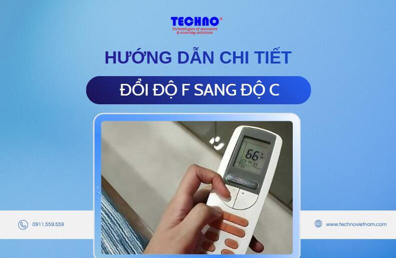 Đổi độ F sang độ C: Công thức, bảng quy đổi và cách chuyển trên nhiệt kế